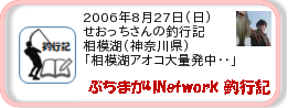 釣行記 ： 2006年8月27日(日)_相模湖(神奈川県) ［AB013］