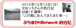 釣行記 ： 2010年12月12日(日)_M湖(千葉県) ［AB321］